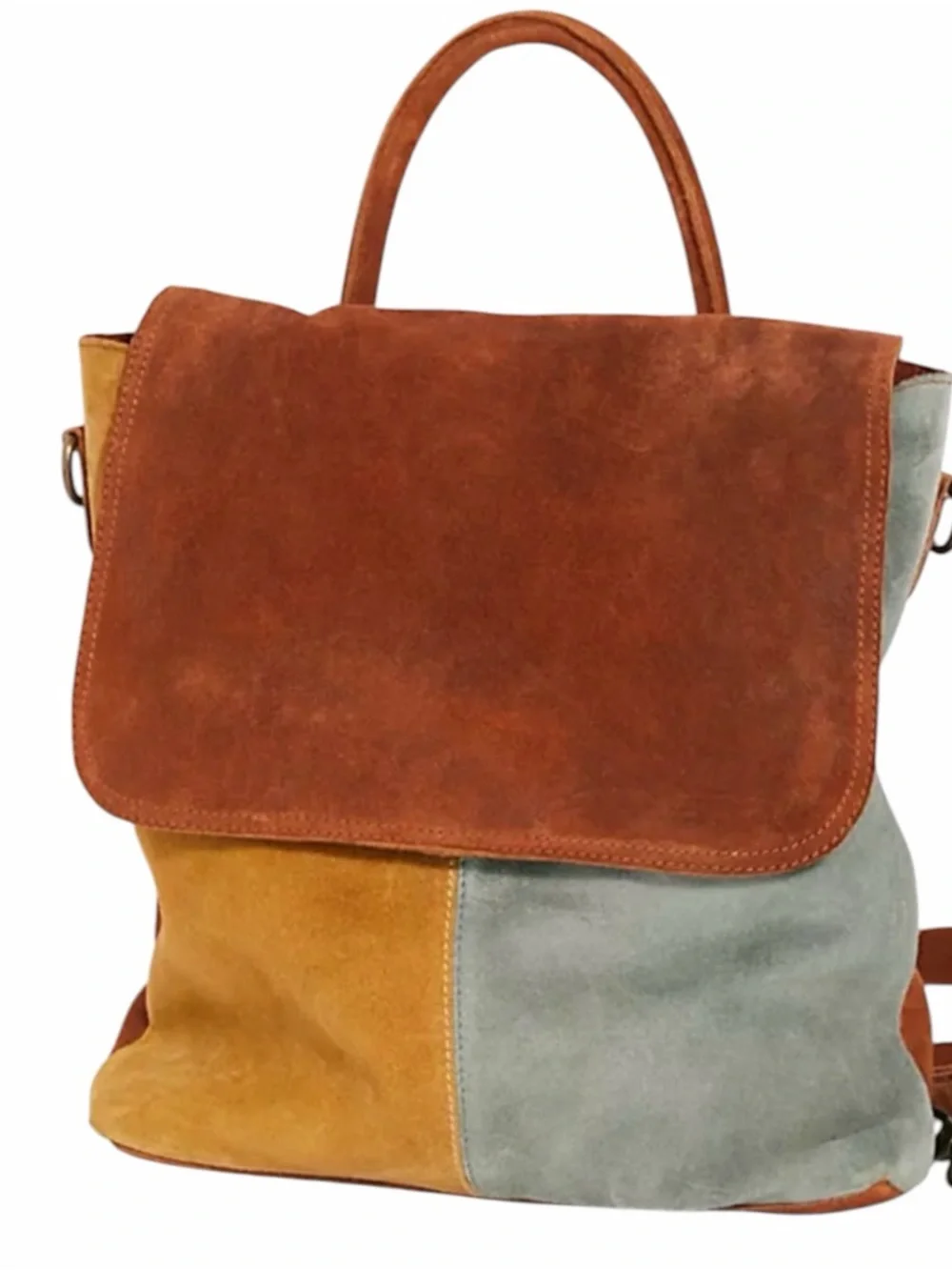Free People We The Free Paris Suede Convertible Backpack Purse Bag